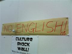 No English!